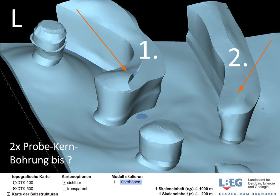 Höffige Endlager-Geologie bei Beverstedt und Bahldorf und Bremer Vorde