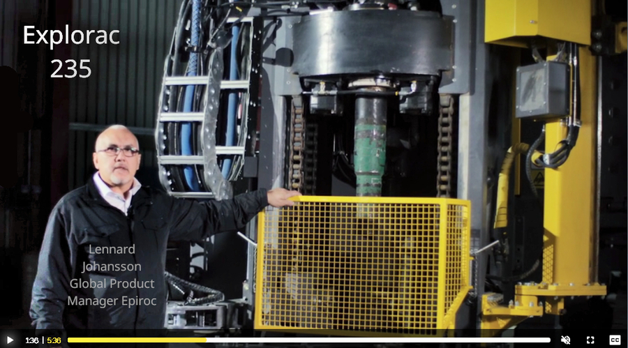 Explorac 235  - 3rd Generation Drilling Tool by Epiroc Sweden and Essen