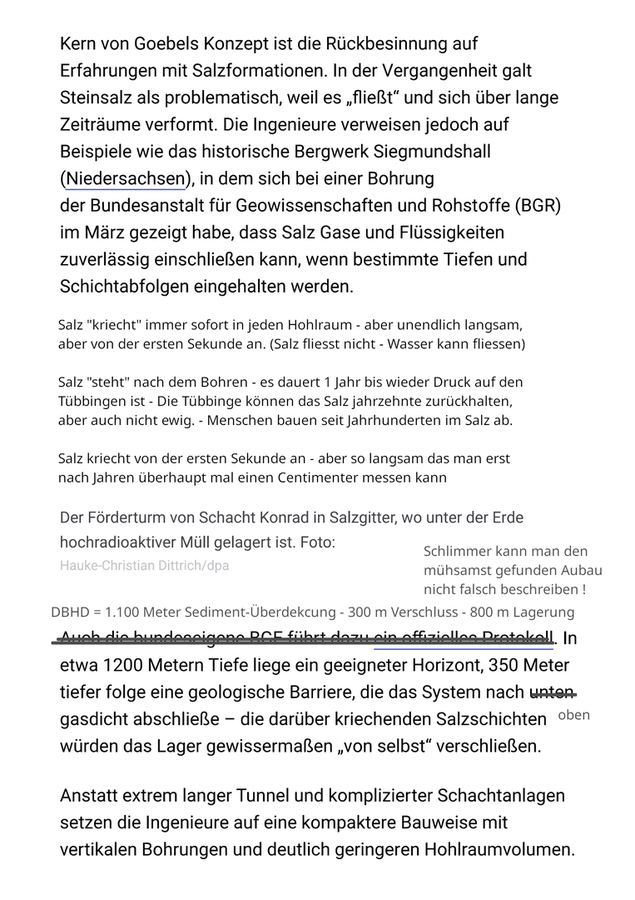 DBHD Endlager - in der Berliner Zeitung