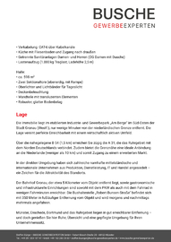 Dieses Firmen-Gebäude mit Halle haben wir in der engeren Auswahl. DBHD GDF INSTITUTE ist dann in Gronau NRW - immer noch nah zu den wesentlichen Lieferanten und zum Standort - Die Vernunft bleibt erhalten.