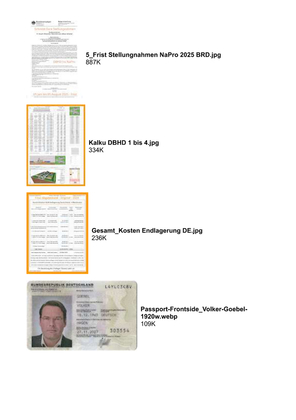 >>> Ing. Goebel schreibt an den Obmann im Ausschuss für Umwelt  und nukleare Sicherheit Herrn Dr. Gebhart MdB - CDU CSU kann mit  DBHD wieder ins Thema einsteigen. DBHD muss ins NaPro BRD > EU