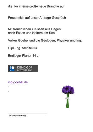 >>> Durch das gute Gespräch mit Vertriebs-Ing. Rautenstrauch war DBHD in der Lagen die Anfrage für die Expiroc 235 Set ganz deutlich zu konkretisieren. - Mit besten Grüssen - Ing. Goebel - DBHD Planer