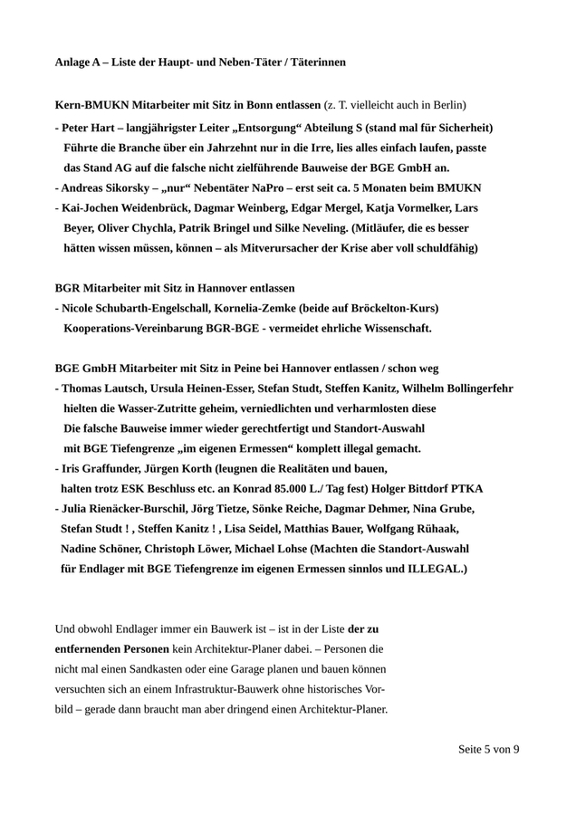 Vor-Entwurf Klage gegen Peter Hart - Bundesverwaltungs-Gericht Leipzig