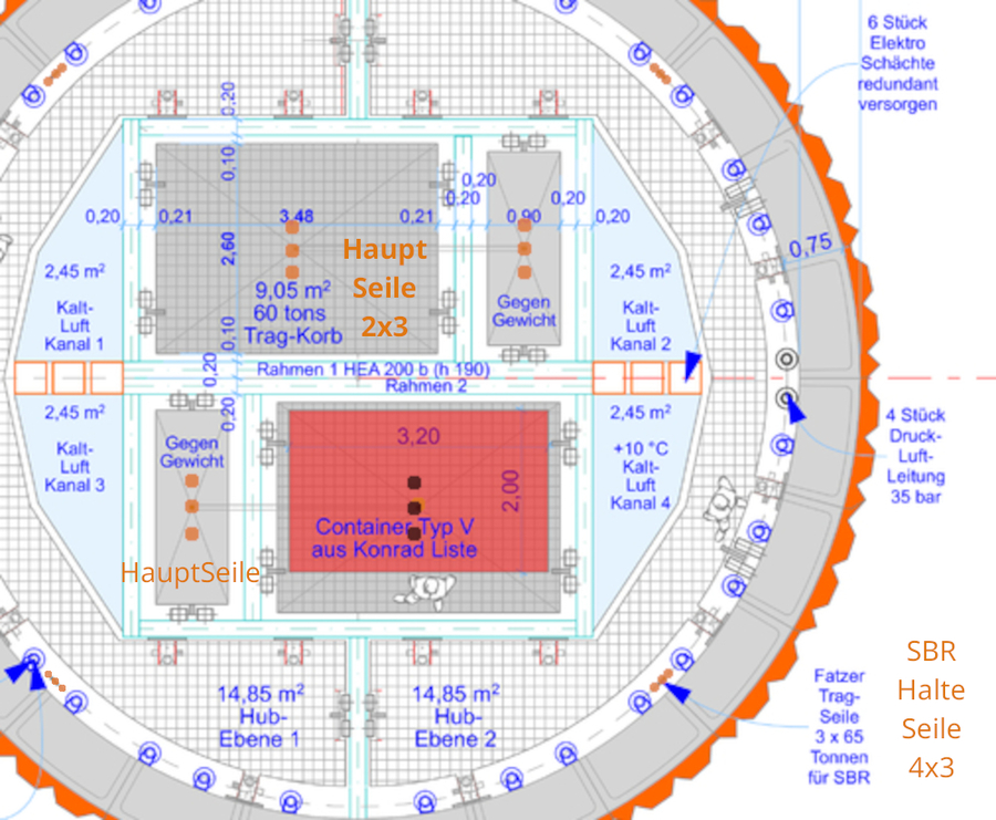 Förderturm für DBHD Schacht-Bergwerk -Siemag-Tecberg und Lloyd Werft