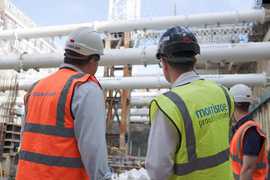 Pile Proping by Conquip UK - Solche Stützen brauchen wir in Hagen um die hohe Stützmauer an der schadhaften Stelle VOR dem Abriss der Hochbrücke Ebene 2 zu sichern - Hangsicherung vor dem Abriss - Conquip hat solche 30 m langen Stützen.