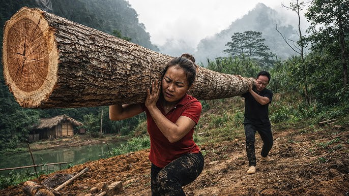 Bürgergeld-Empfänger tragen Holz aus dem Wald - Hagen NRW