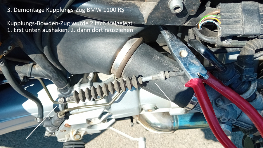 Demontage Kupplungszug BMW R 110 RS von 1999