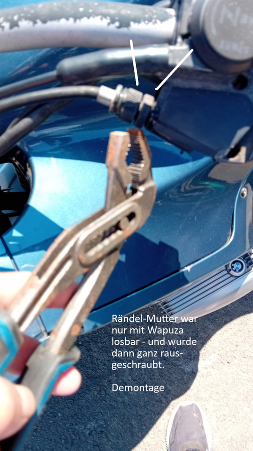 Demontage Kupplungszug BMW R 110 RS von 1999