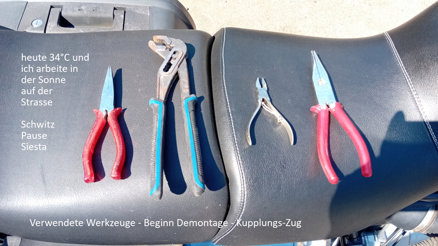 Demontage Kupplungszug BMW R 110 RS von 1999