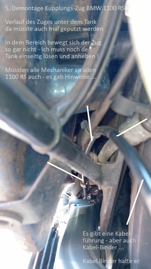 Demontage Kupplungszug BMW R 110 RS von 1999