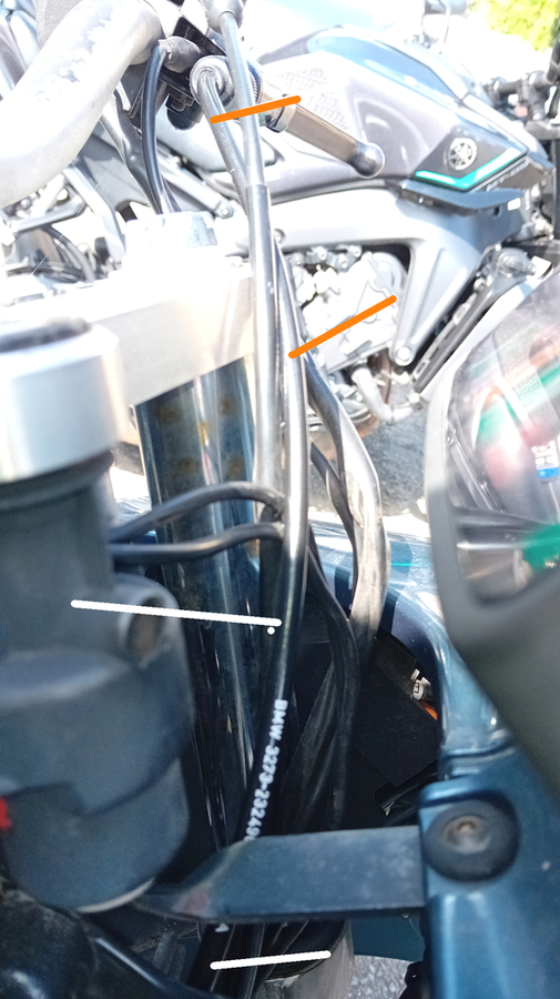 Montage Kupplungs-Zug BMW R 1100 RS durch Ing. Goebel