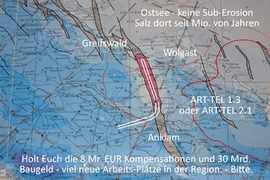 Brief an Manuela Schwesig - Geologie Salzstock - Diapir - bitte Vibro-Trucks zulassen und wenn für ART-TEL gut geeignet auch Probebohrung zulassen. - Endlager ist Bundessache - M-V ist BRD.