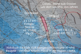 Brief an Manuela Schwesig - Geologie Salzstock - Diapir - bitte Vibro-Trucks zulassen und wenn für ART-TEL gut geeignet auch Probebohrung zulassen. - Endlager ist Bundessache - M-V ist BRD.