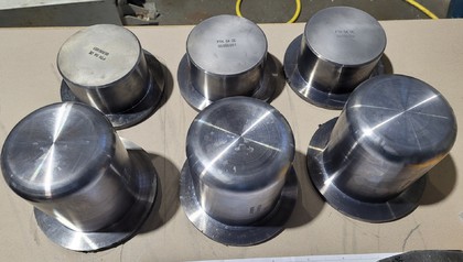 Rohlinge Blei Strahlenschutz-Hülle PTH 04 DE - Fa. MTH Halsbrücke - Blei-Guss-Rohlinge - und CNC Drehbank Fertigung